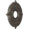 Ekena Millwork Attica PVC Medallion (Canopies up to 5"), 13"OD x 3 1/2"ID x 3/4"P, Metallic Weathered Steel CMP13ATDST - alternate 2